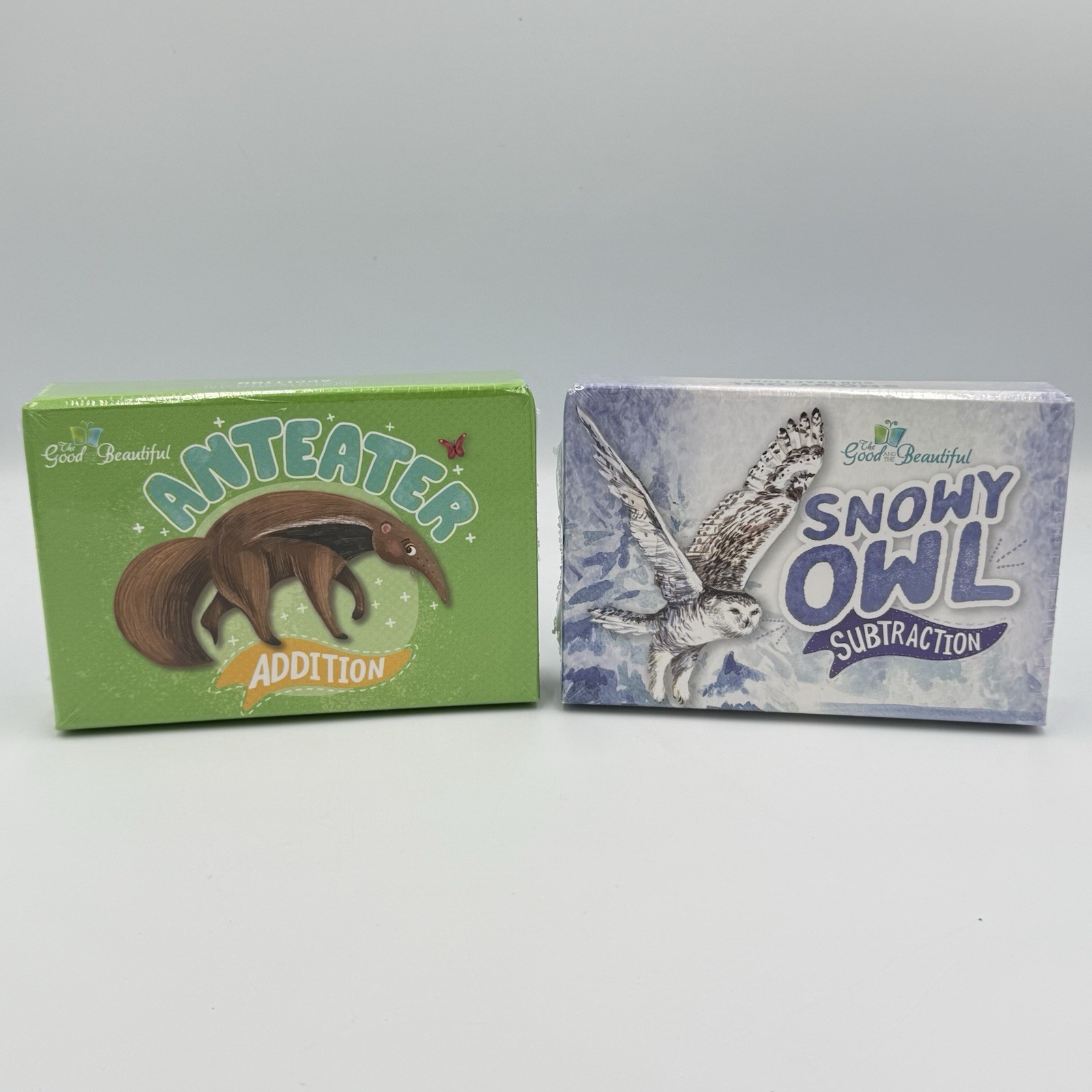 The Good and the Beautiful Anteater Addition & Snowy Owl Subtraction Math Games