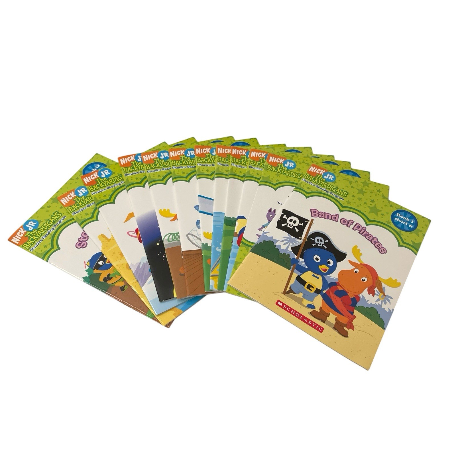 Scholastic phonics reading program Nick Jr.’s The Backyardigans 12 Books 15 Card