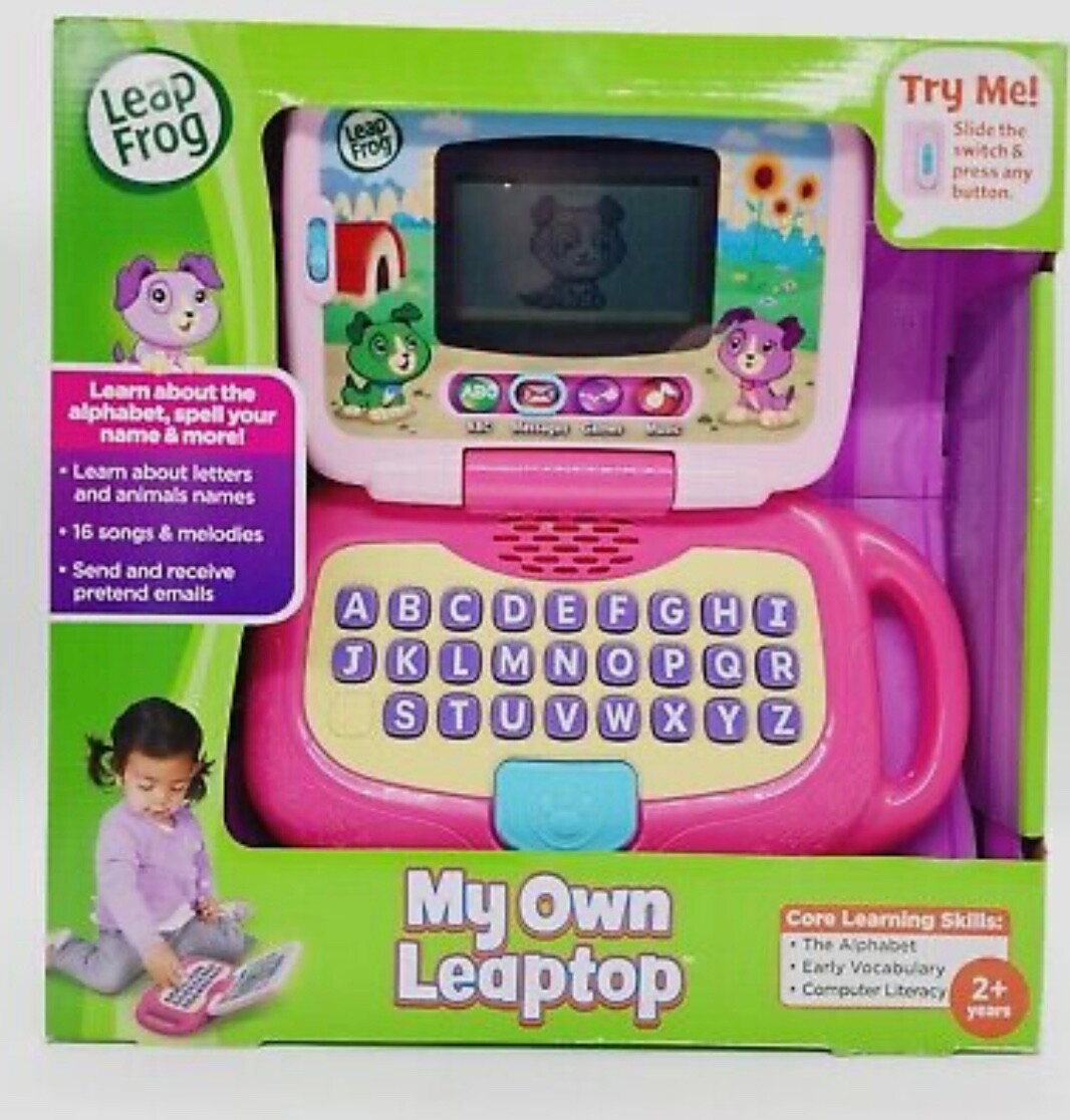 LeapFrog My Own Leaptop Interactive Educational Learning Laptop in Pink