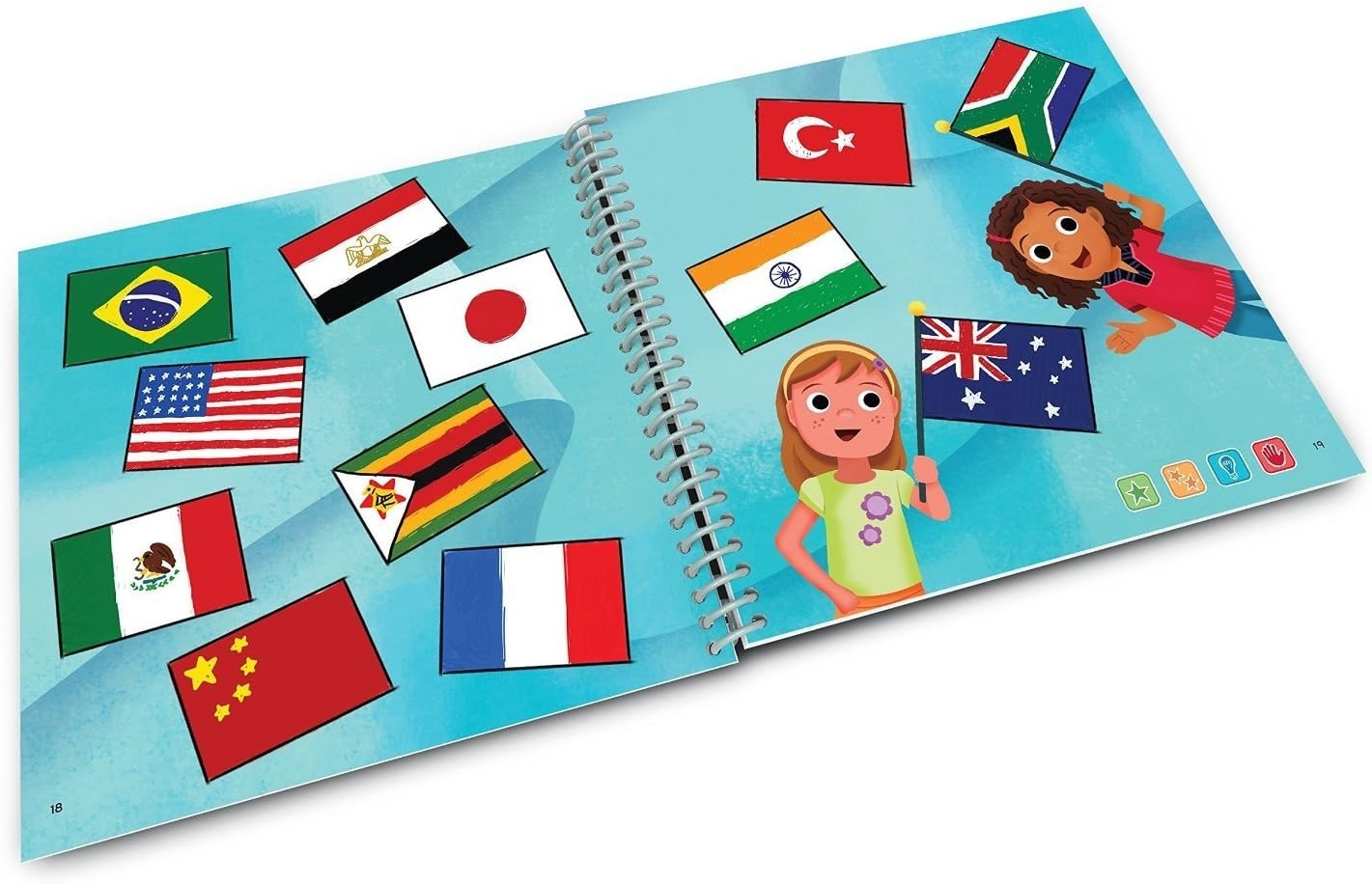 Interactive World Atlas Activity Book: 30+ Fun Learning Adventures for Kids
