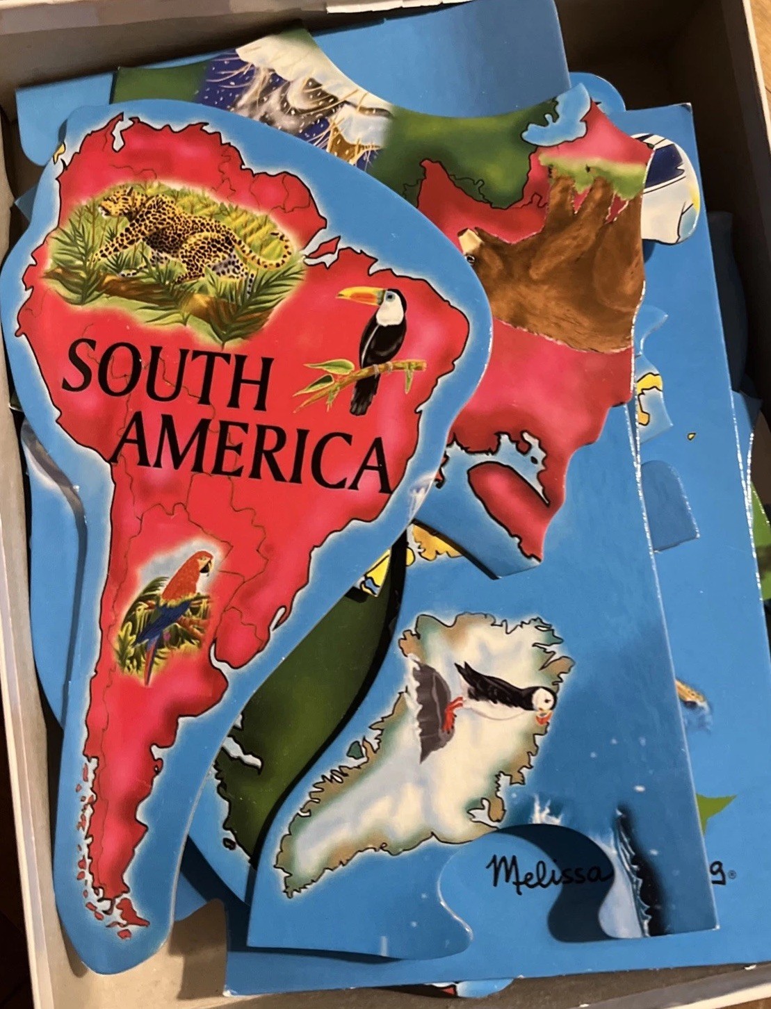 Melissa & Doug World Map Floor Puzzle 33 Piece