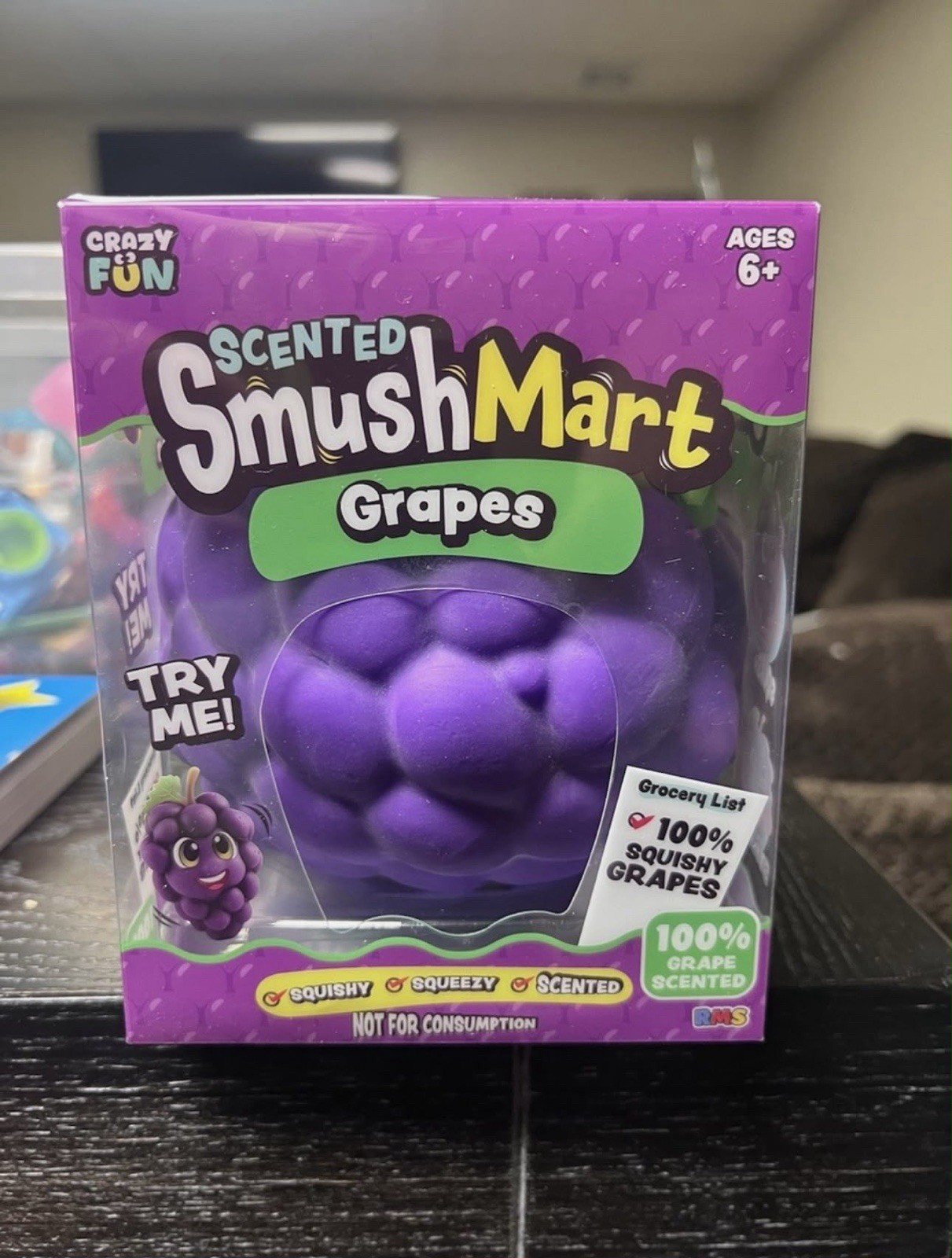 Viral SmushMart Grape Squishy Scented Squeezy Toy FAST SHIPPING