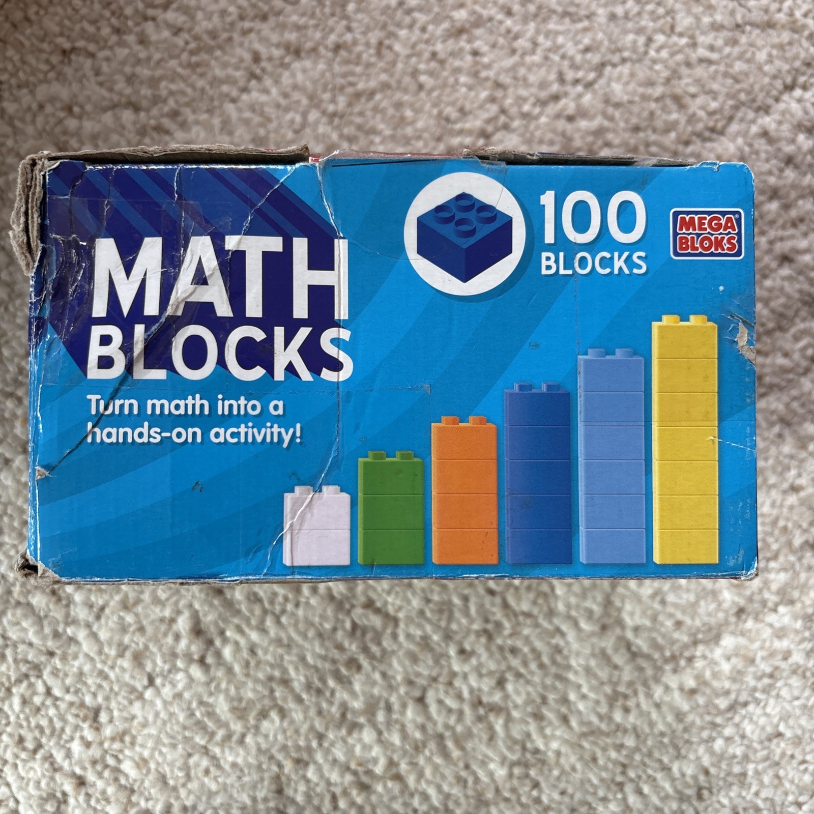 Mega Bloks Math Blocks Counting Bricks Educational Number Blocks READ