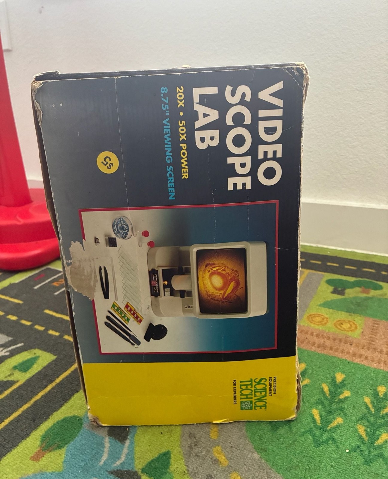 Vintage 1993 Science Tech Videoscope Lab 57 Piece Set Model 23687
