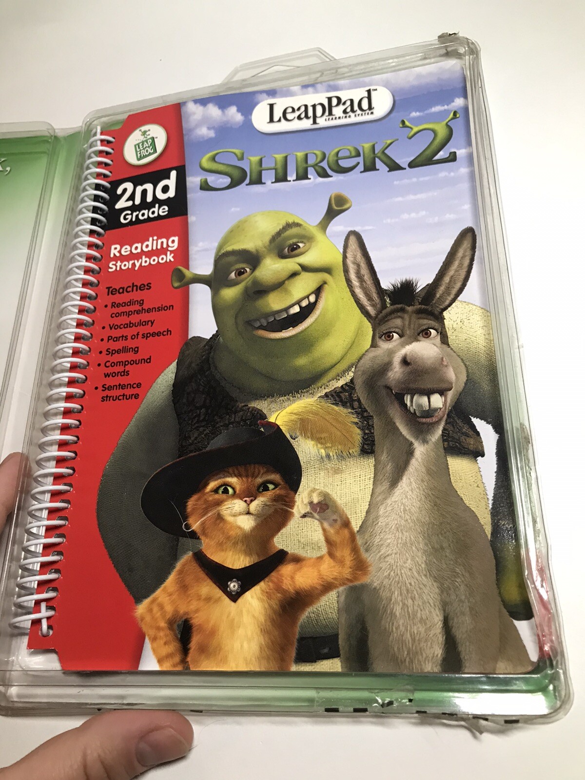 Shrek 2 LeapPad Learning Interactive Book Cartridge 2nd Grade Game Reading