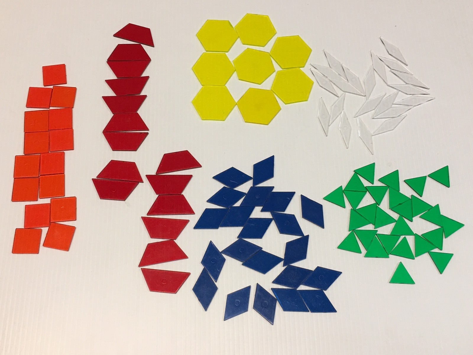 Translucent Pattern Blocks / 150 Pc. Set for use with light tables #2