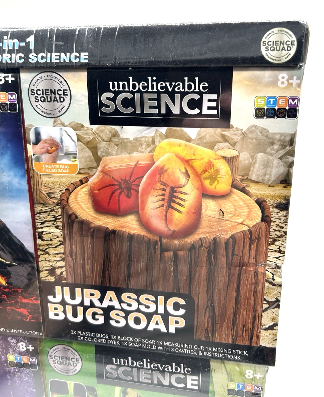 Unbelievable Science 4-in-1 Prehistoric Pack NEW SEALED Dinosaurs Jurassic