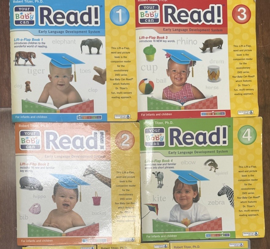 YOUR BABY CAN READ EARLY LANGUAGE DEVELOPMENT SYSTEM~MISSING 2 FLASHCARD BOXES