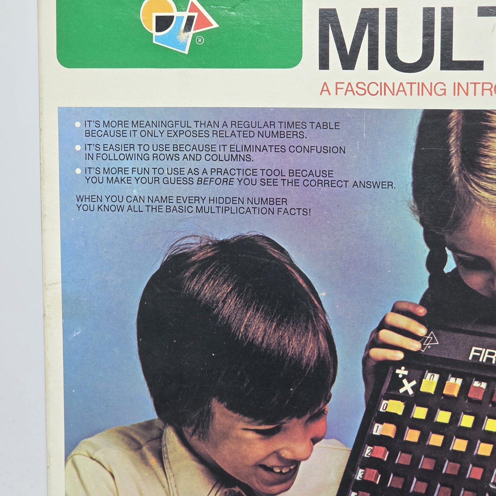 VTG 1979 Child Guidance First Multiplier Mathematics Learning Device Questor