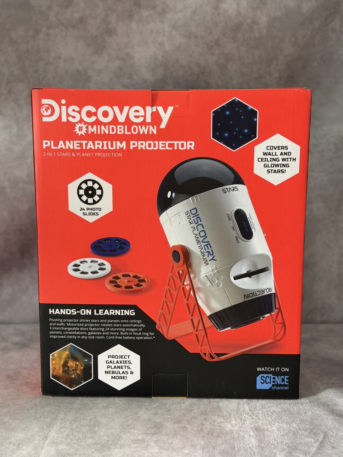 Discovery Mindblown 2-in-1 Reversible Planetarium Space Projector for Children
