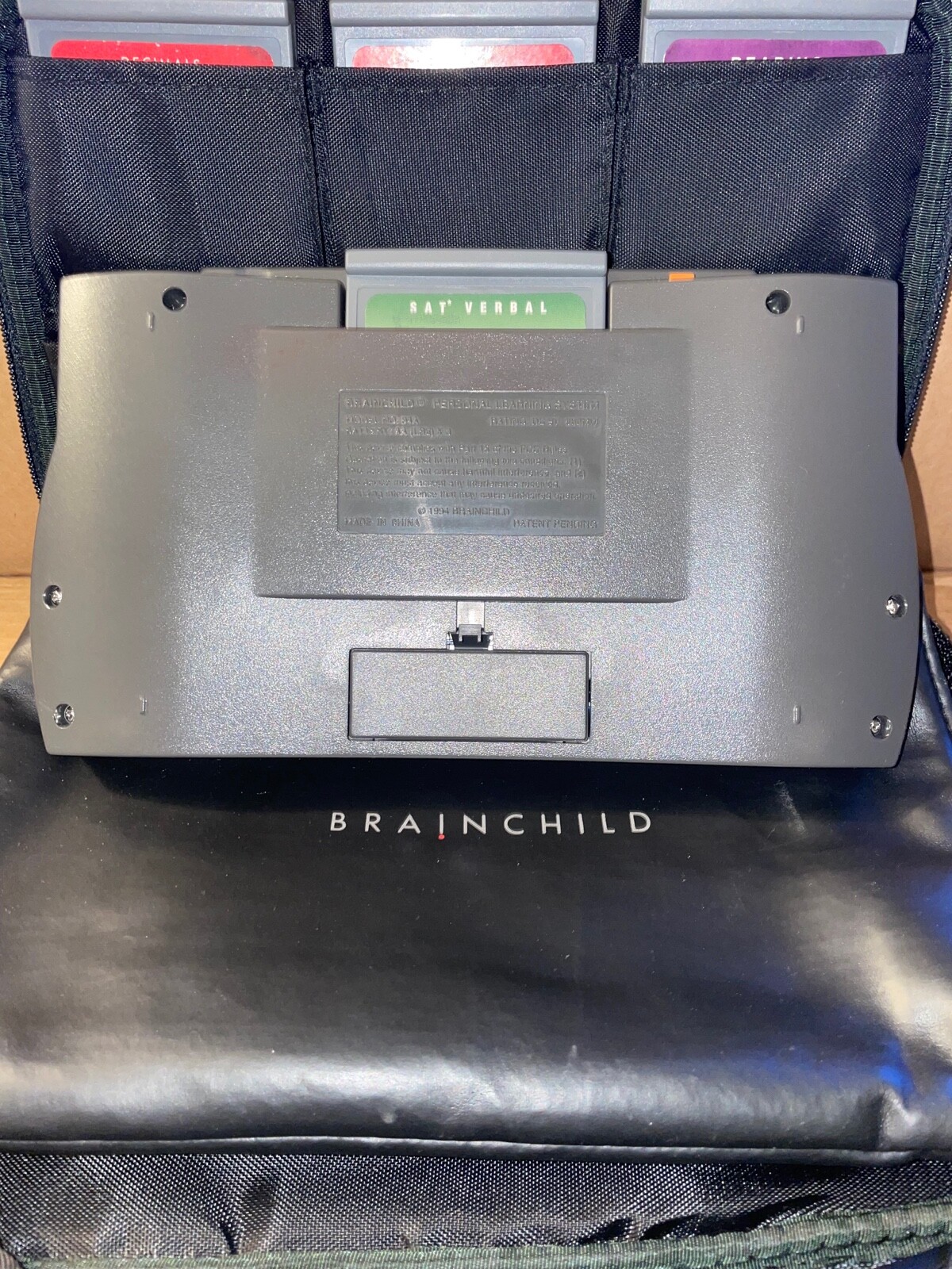 Vintage Brainchild 94A PLS1000 w/ Pouch Carrying Case And Games