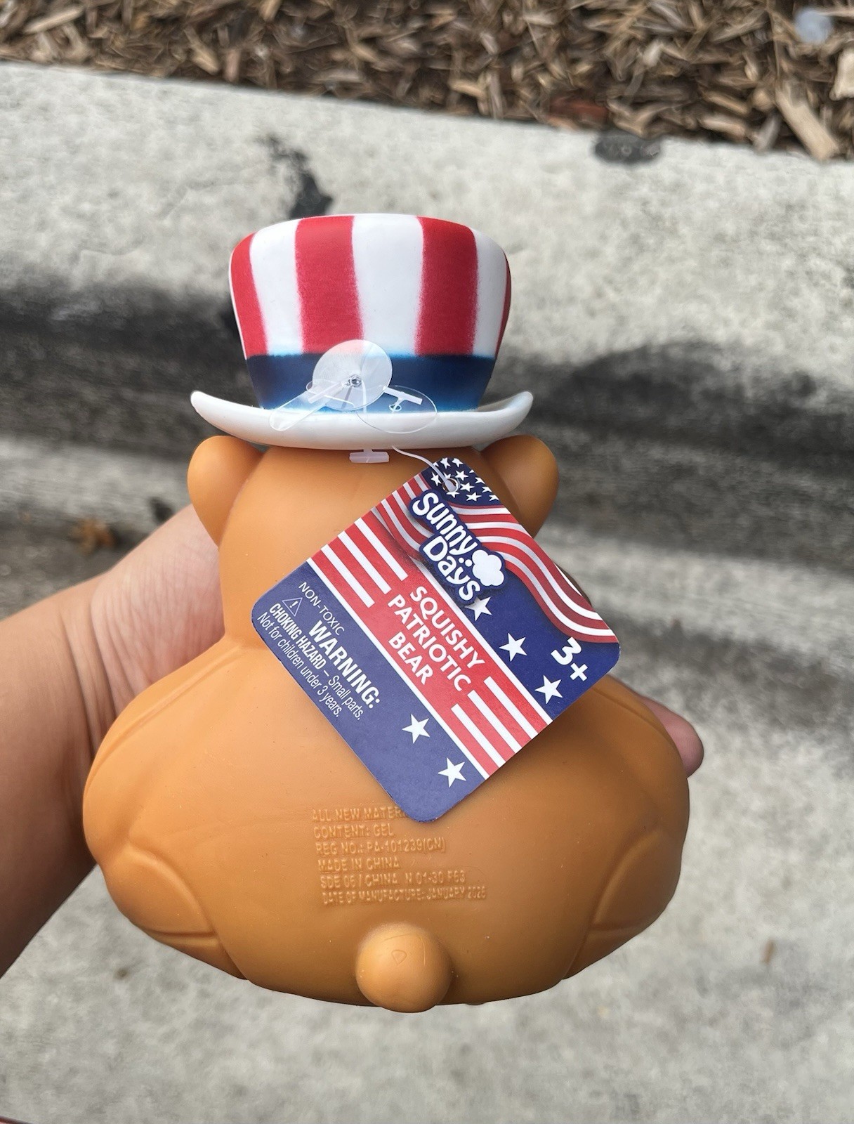 Sunny Days Squishy Patriotic Bear Viral Squishy New With Tags 🧸🇺🇸