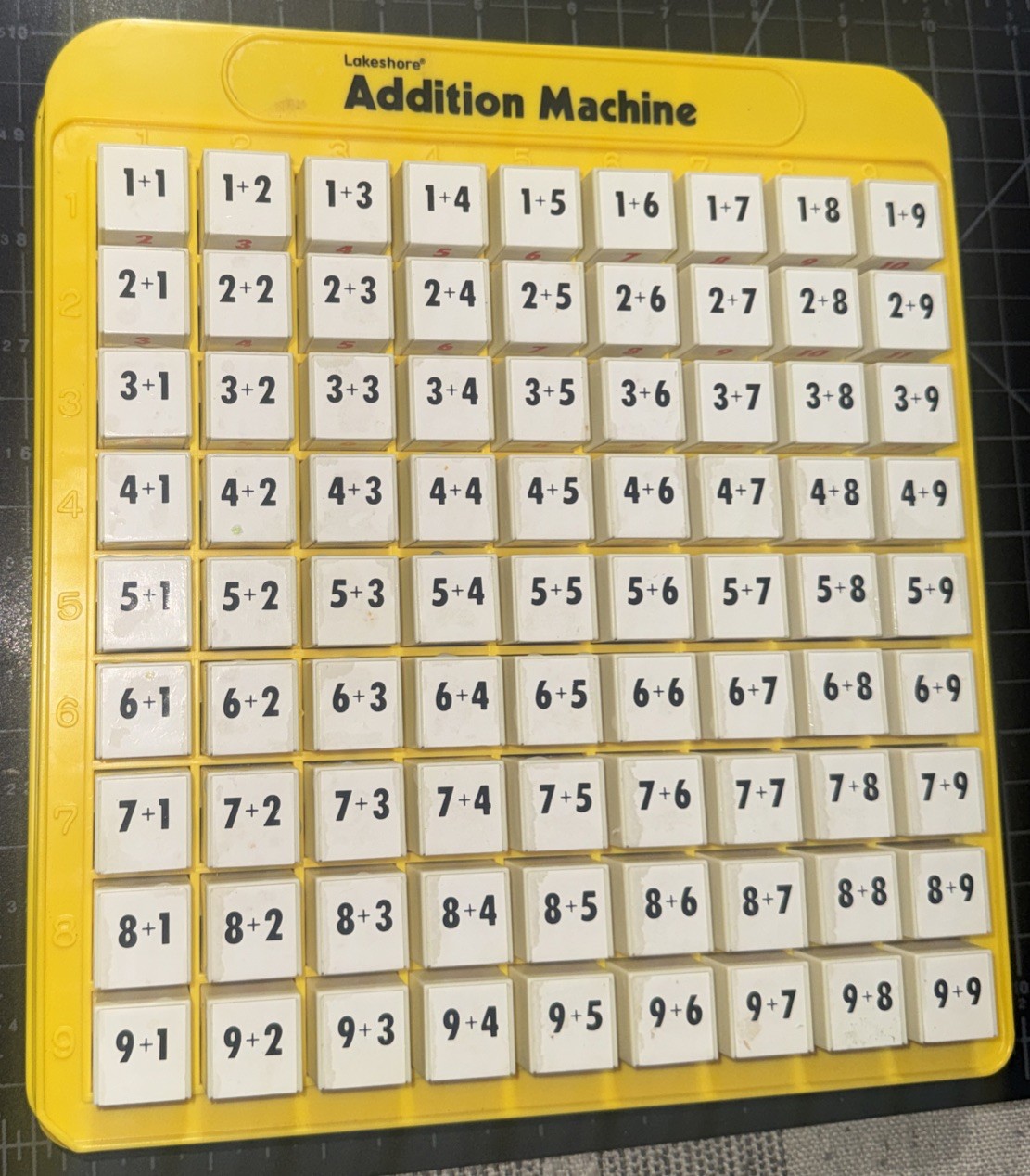 Lakeshore Addition Machine Math Educational Tool Push Button Home School