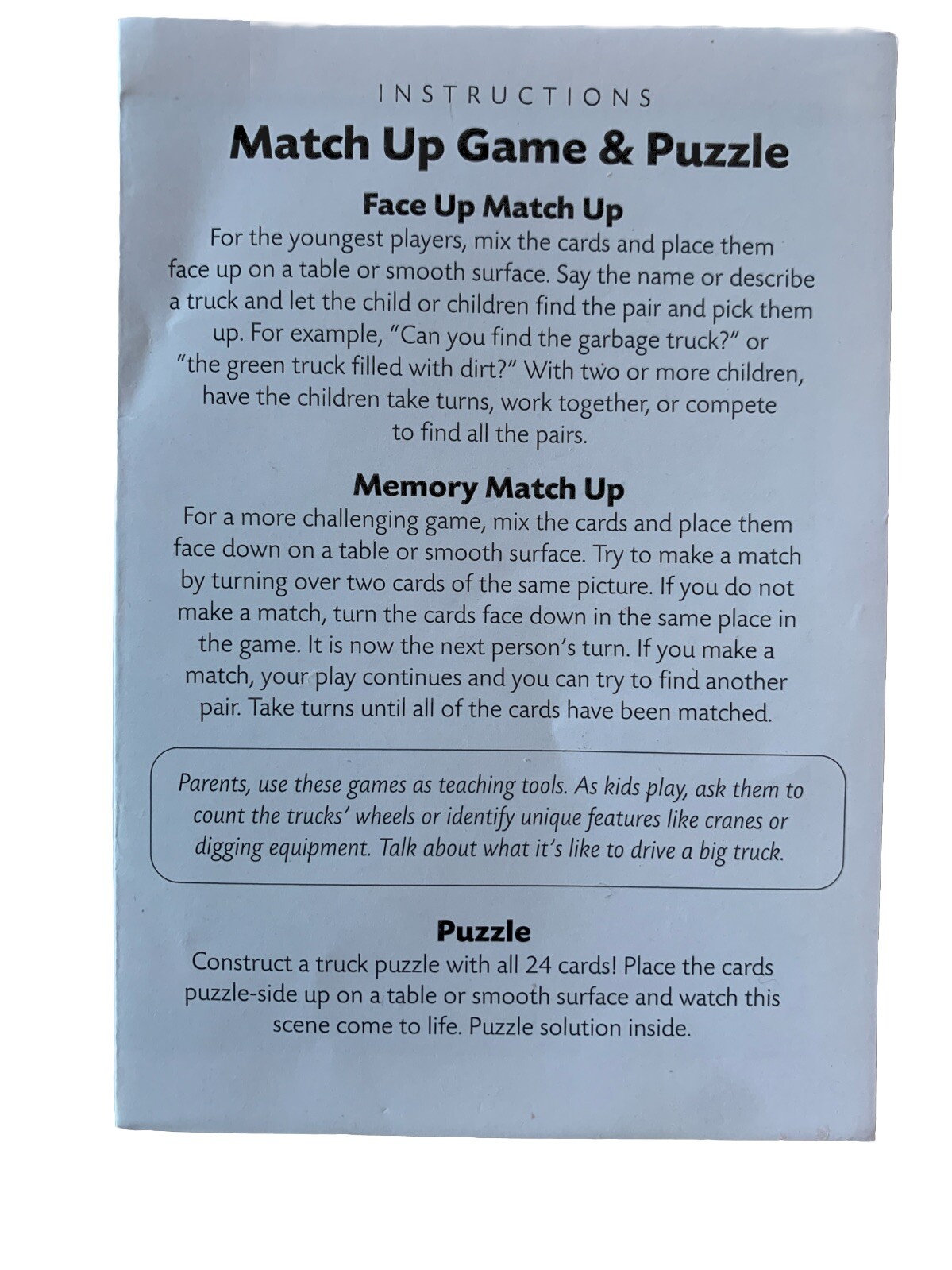 Mideware Memory Game And Floor Puzzle