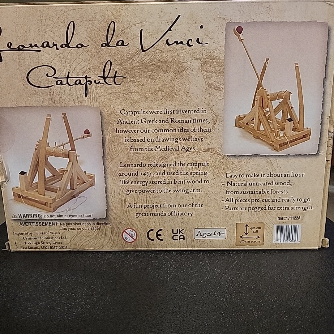 Leonardo Da Vinci Catapult Wood Construction Kit Pathfinders Design