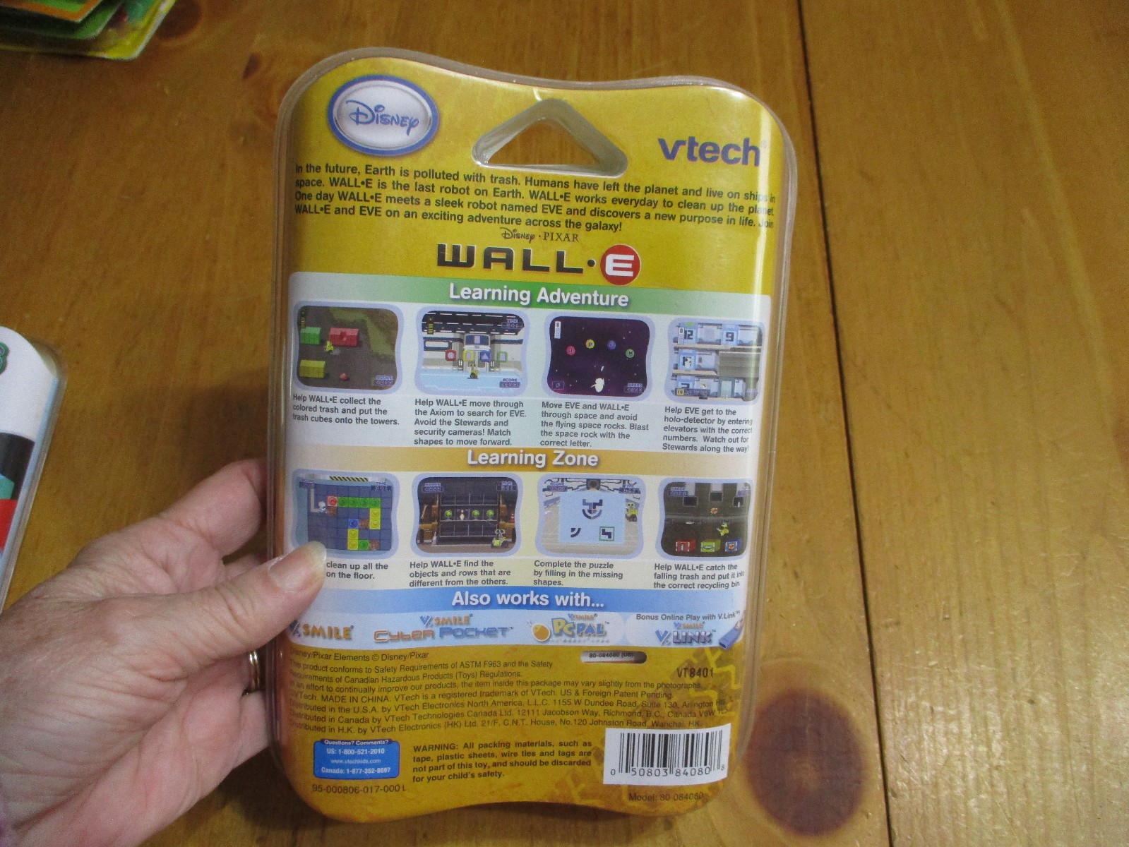 New Disney Pixar VTech V.Smile V.Motion Wall-E Game Active Learning System