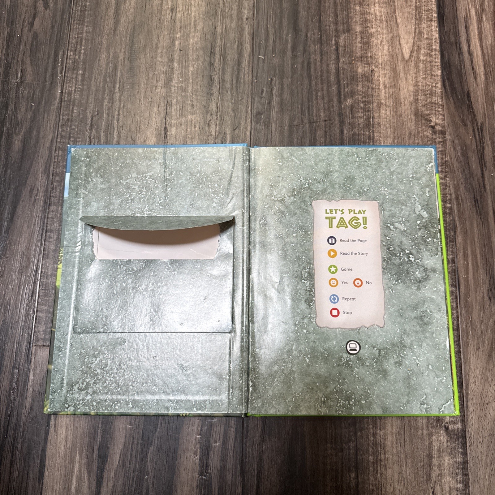 LeapFrog Tag, LeapReader book — LEAP AND THE LOST DINOSAUR🦖 (Read description.)