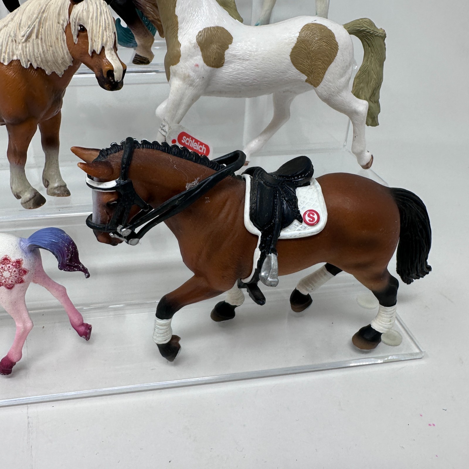 Schleich Horse Figures Lot Unicorn Foal Mare Stallion Pony Figurines Set of 8