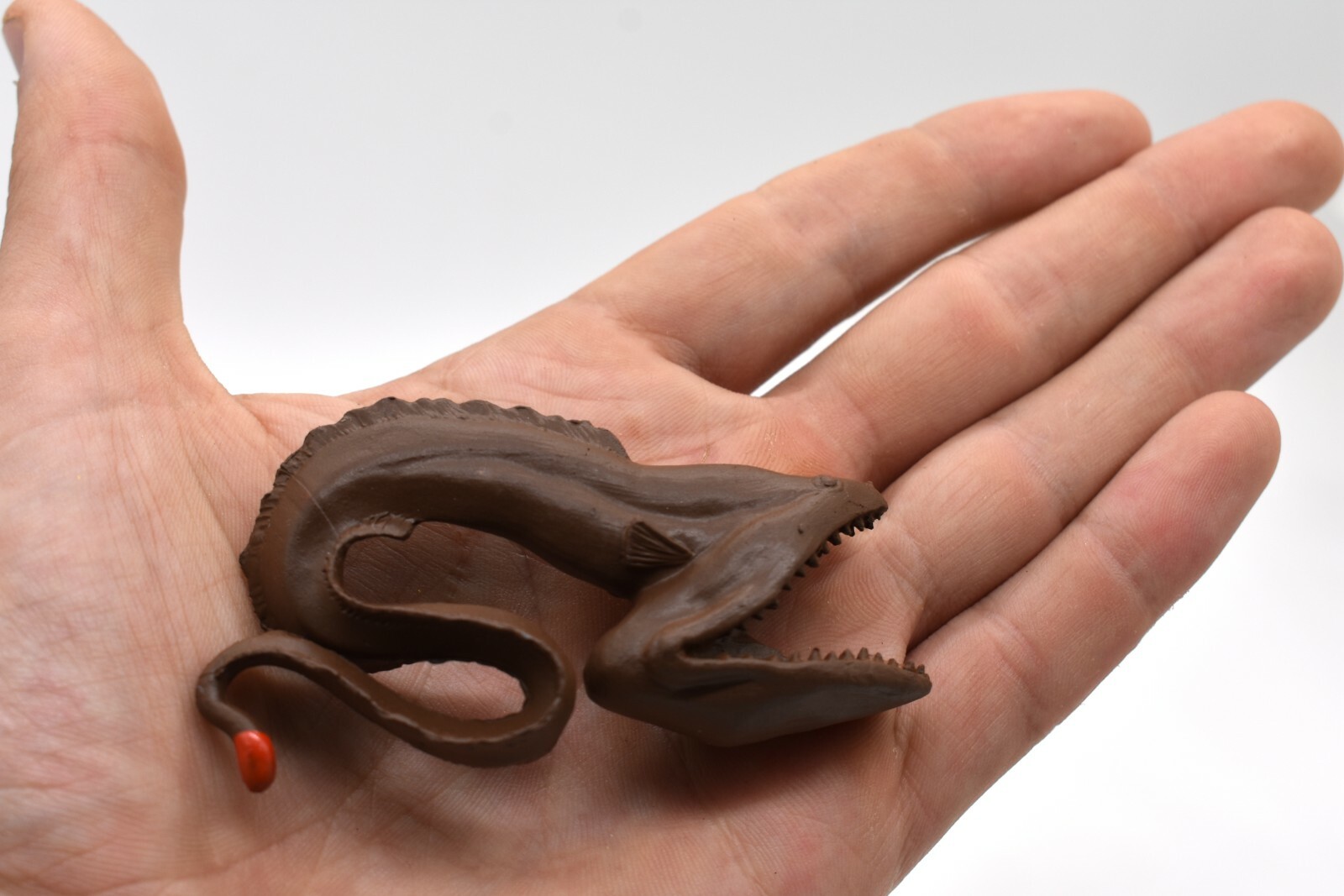 Gulper Eel Pelican Eel Plastic Replica 3 1/4 inches long – F3675 B10