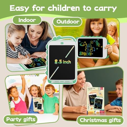 LCD Writing Tablet for Kids, Colorful Doodle Board Drawing pad, 12 Inch Green