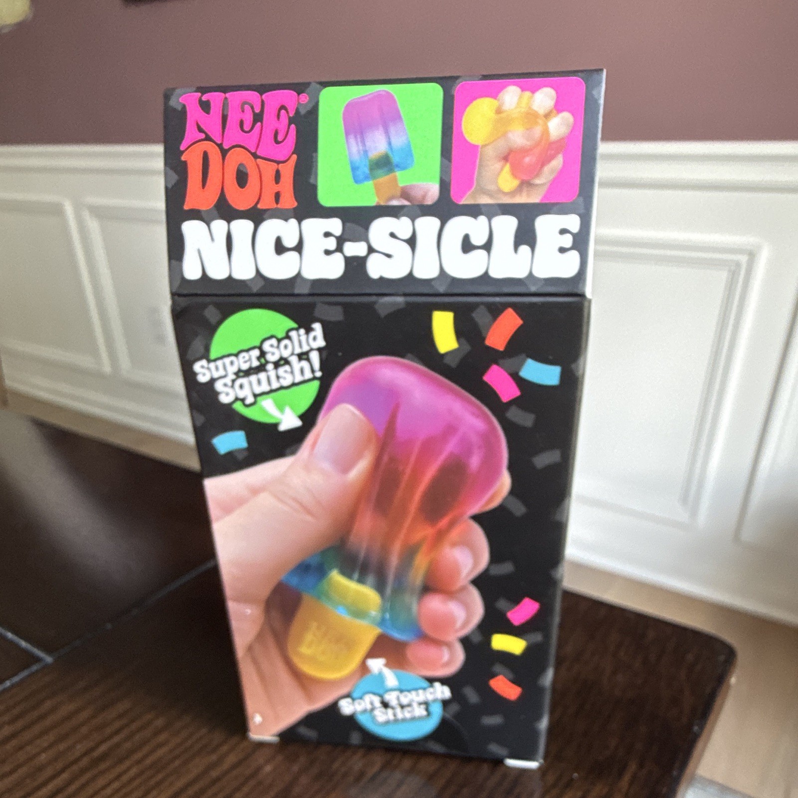Schilling Nee Doh Nice-Sicle Super Solid Squish Sensory Popsicle NeeDoh Purple
