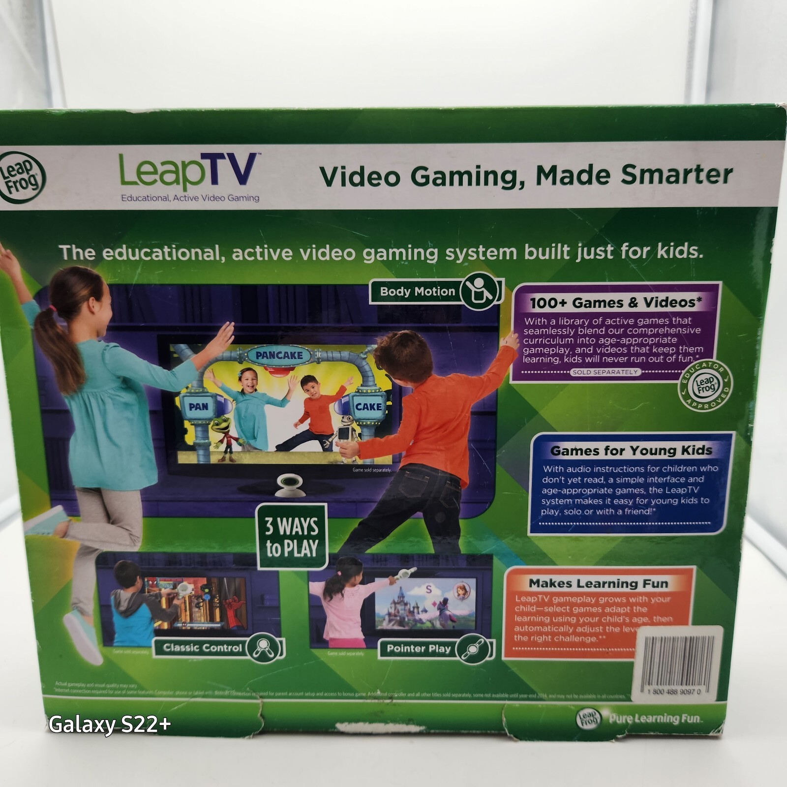 LeapFrog LeapTV Educational Video Gaming System #31511 Complete + 8 Games