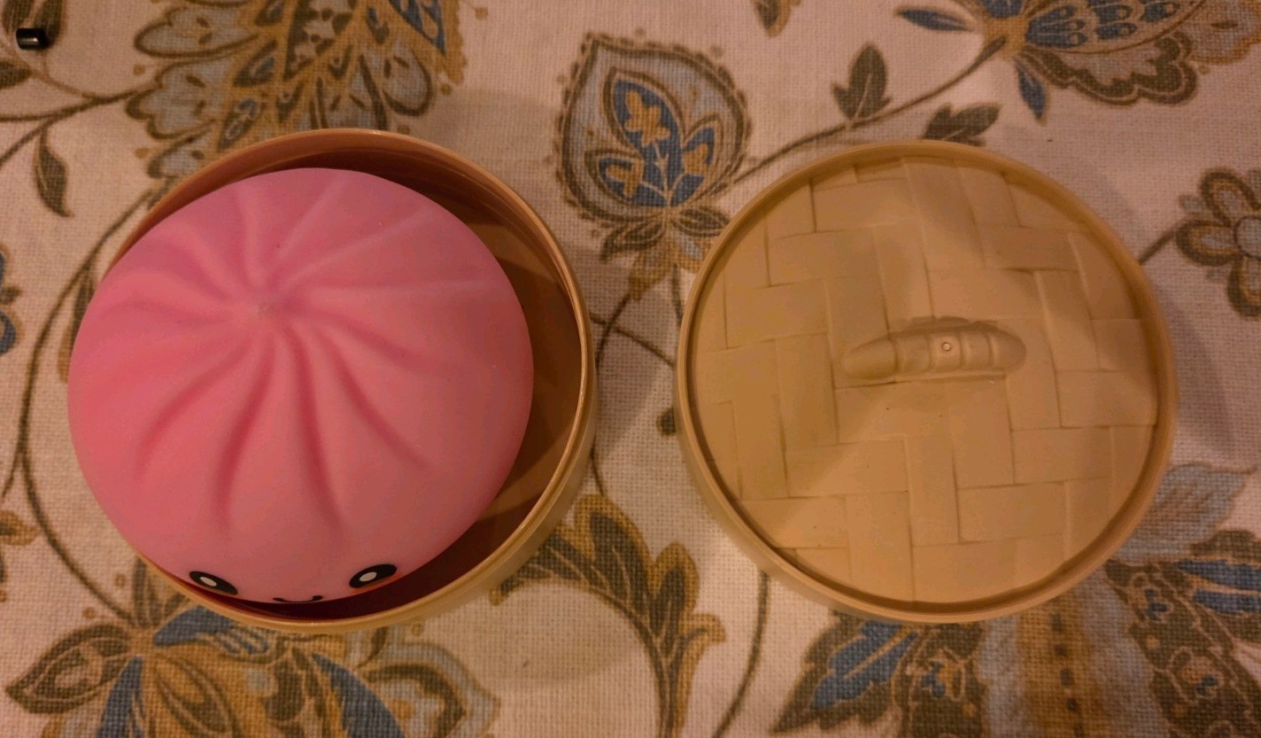 Mystery Dumpling Squishy 🔥 The Original Stuffed Bun Edition Pink TikTok Trend