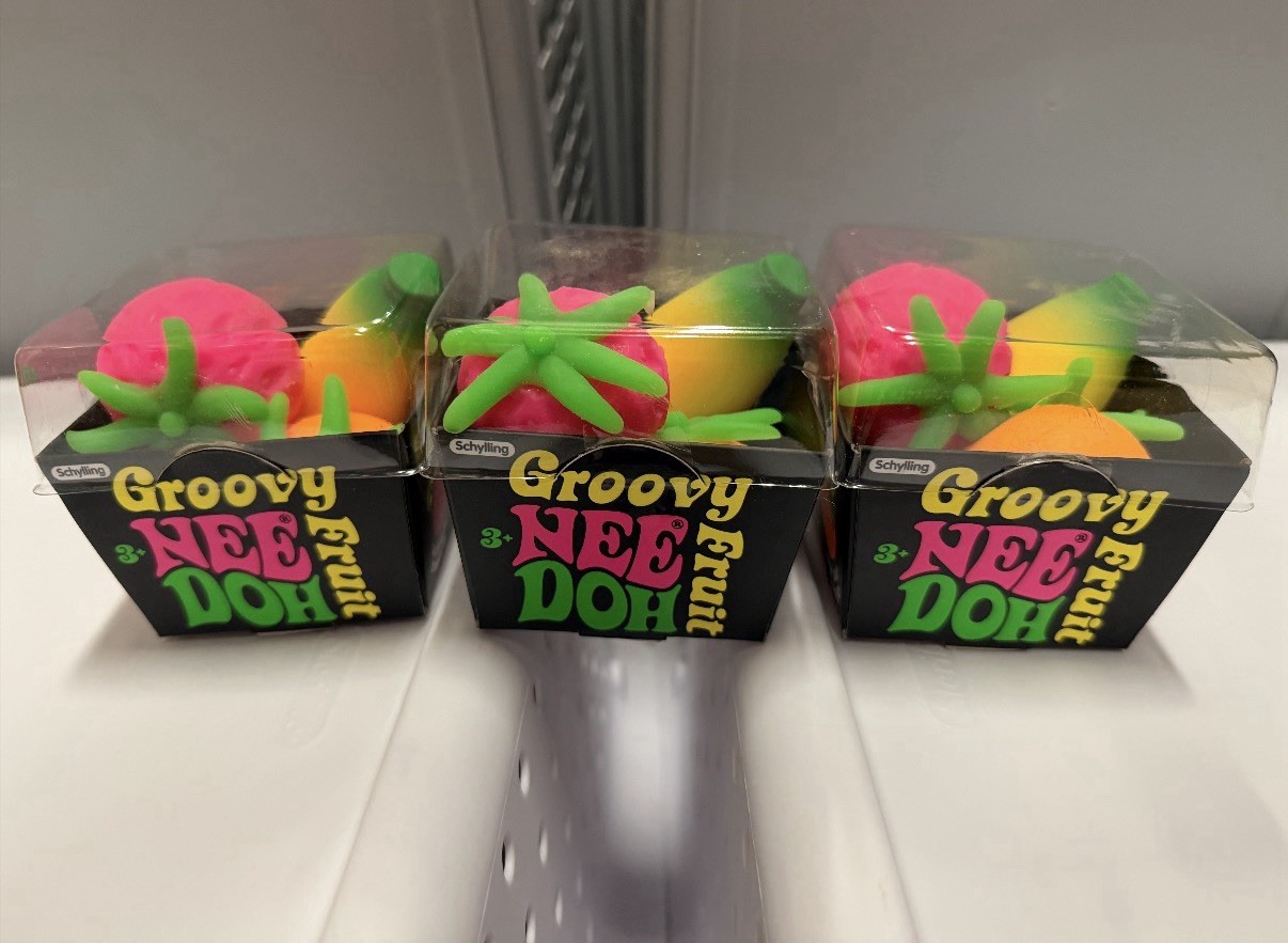 NeeDoh Groovy Fruit- Set of 3- RARE