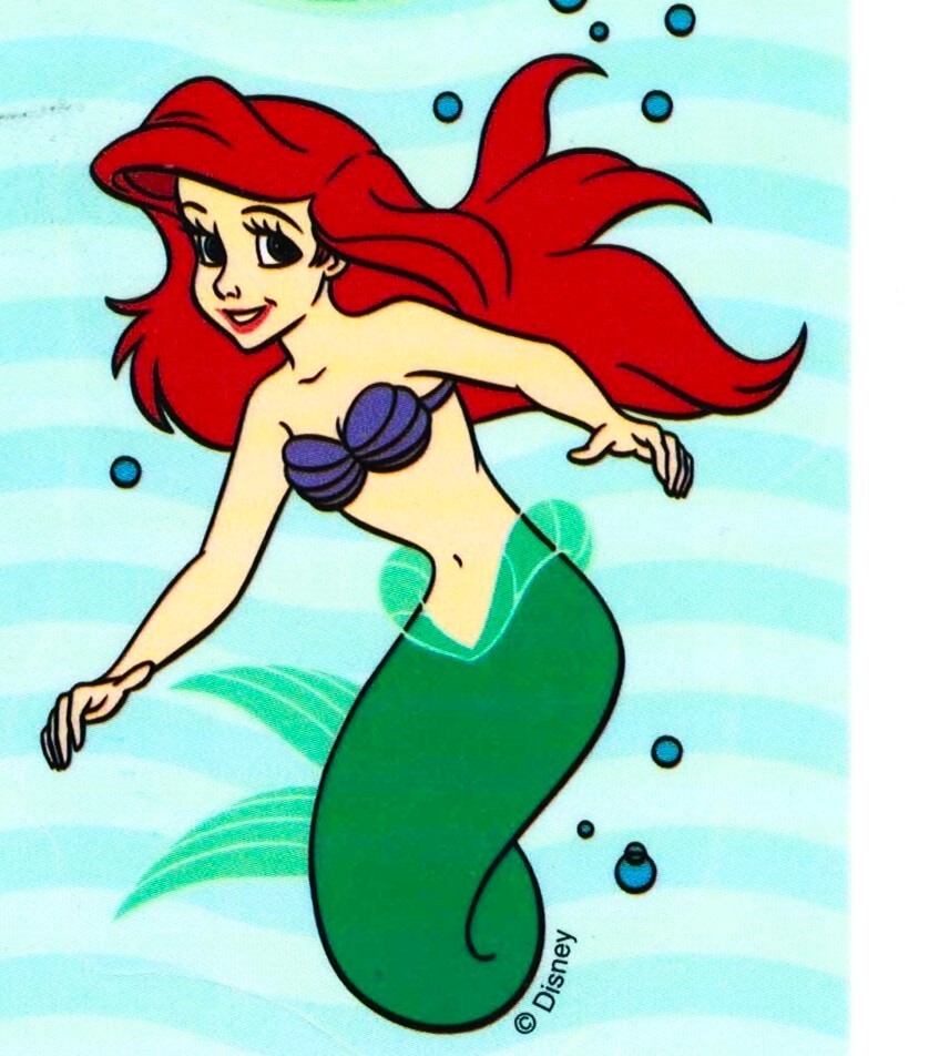 14 Vinyl Window Clings, Disney’s “The Little Mermaid”. Ariel, Ursula, Triton