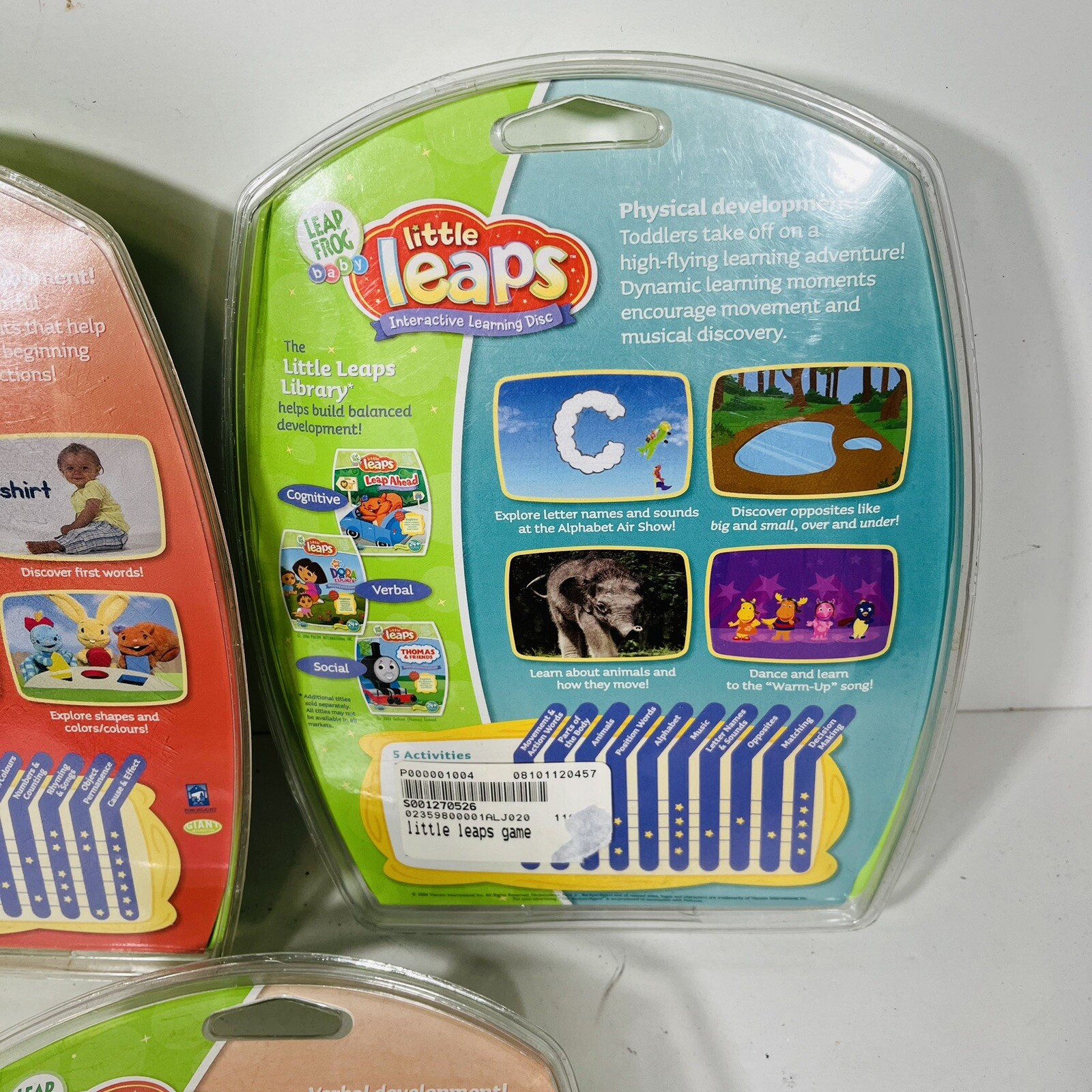 Leap Frog Baby Little Leaps Learning Alphabet Motor Skills Education 3 Pack New