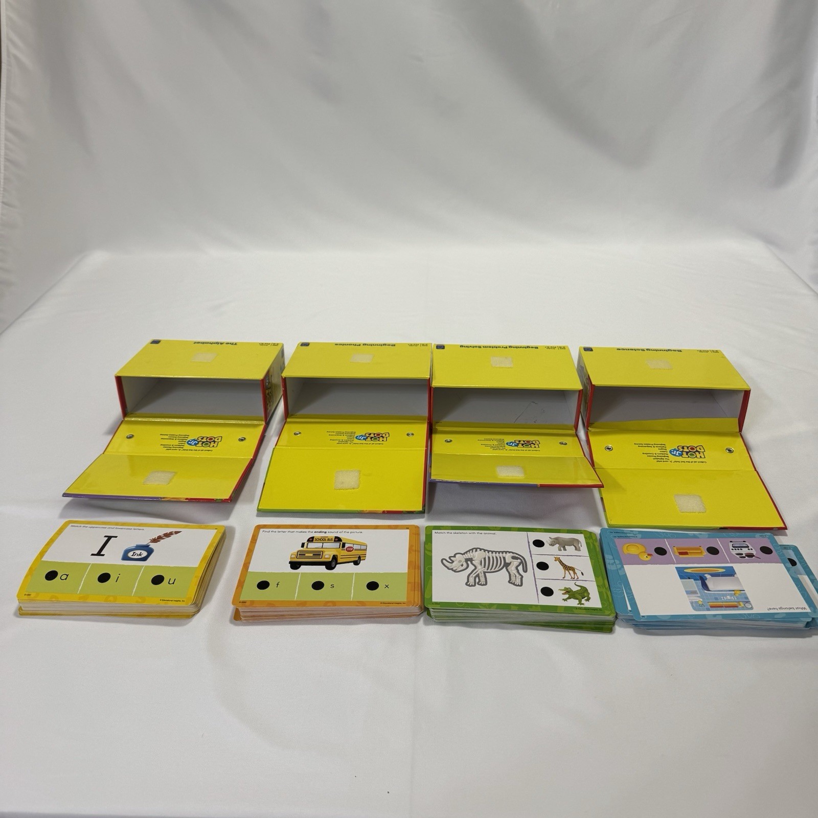 Lot Of 4 Hot Dots Jr Alphabet Problem Solving Phonics Science
