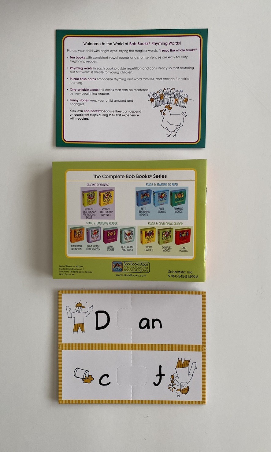 BOB BOOKS ~ Stage 1: Starting To Read ~ Rhyming Words ~ Box Set Of 10 Books NEW!