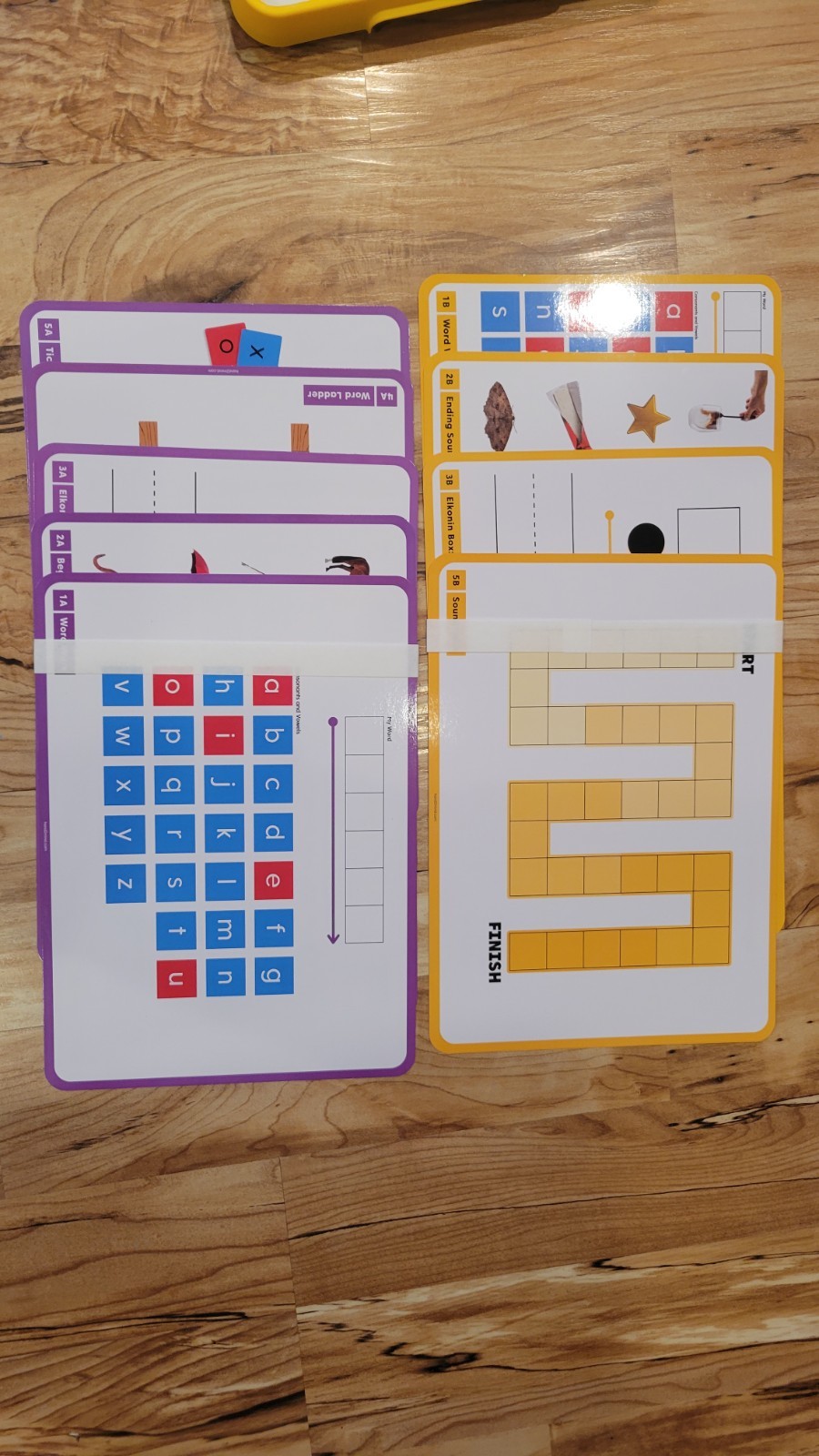 Set Of 2 Hand2Mind Magnetic Word Work Board With Tiles