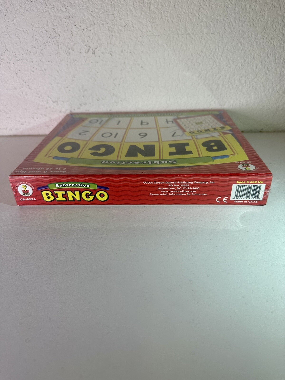 Bingo Subtraction Age 6 And Up 3 To 40 Players Carson-Dellosa Factory Sealed!