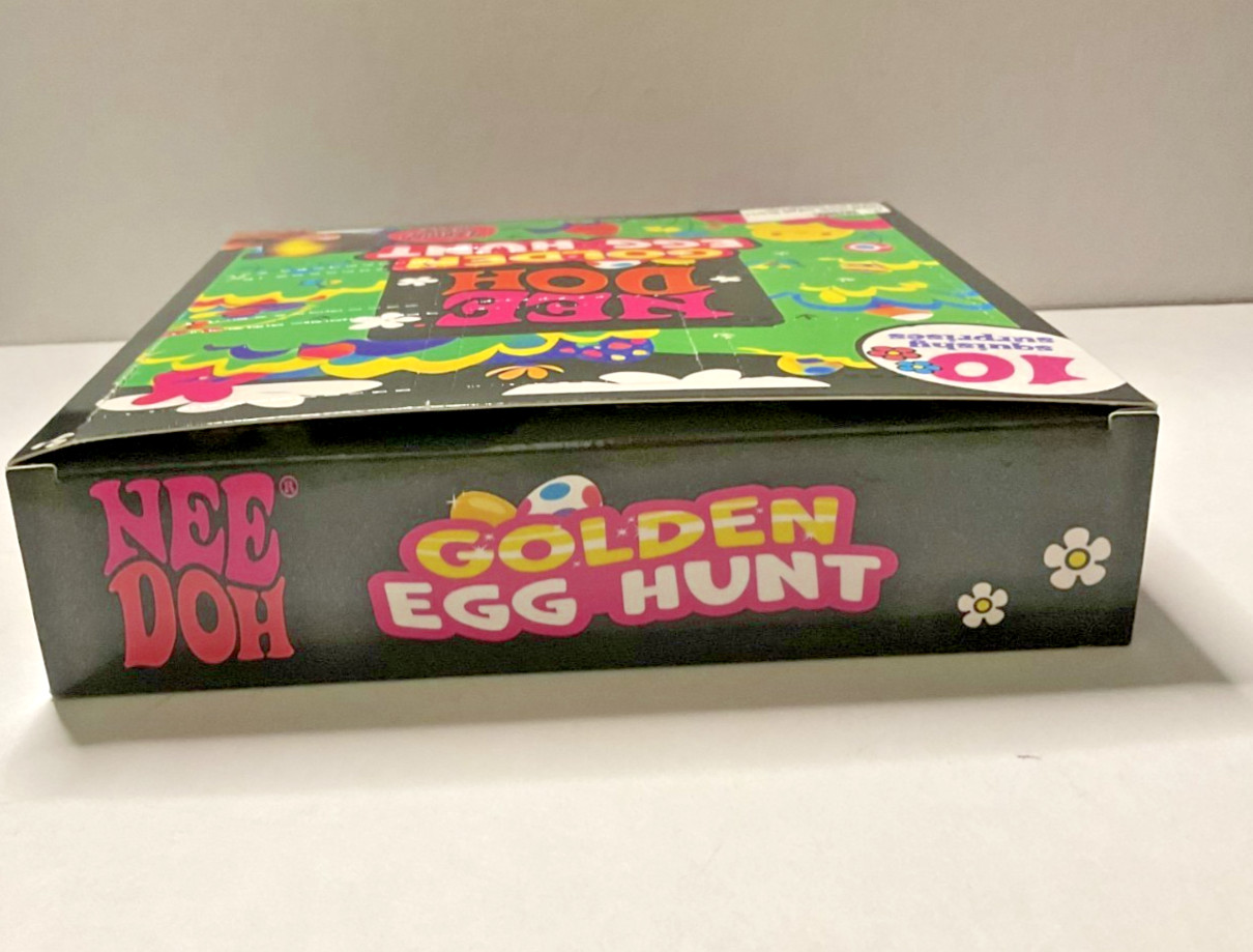 Nee Doh Golden Egg Hunt 10 Squishy Surprises Squeeze Ball Stress Relief Toy