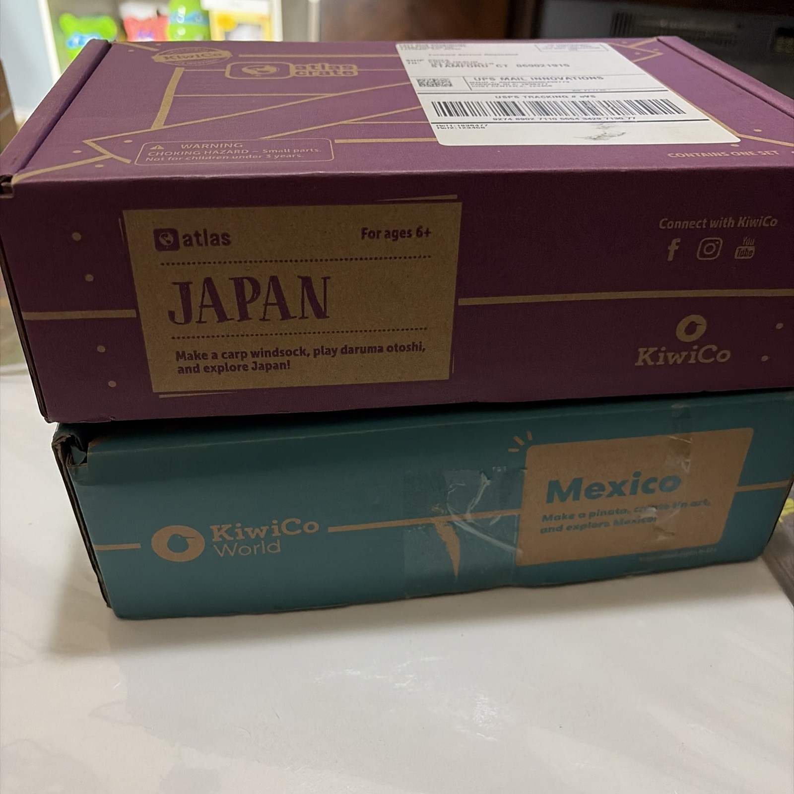 Kiwi Co Atlas Crate Lot Of Two Japan And Mexico