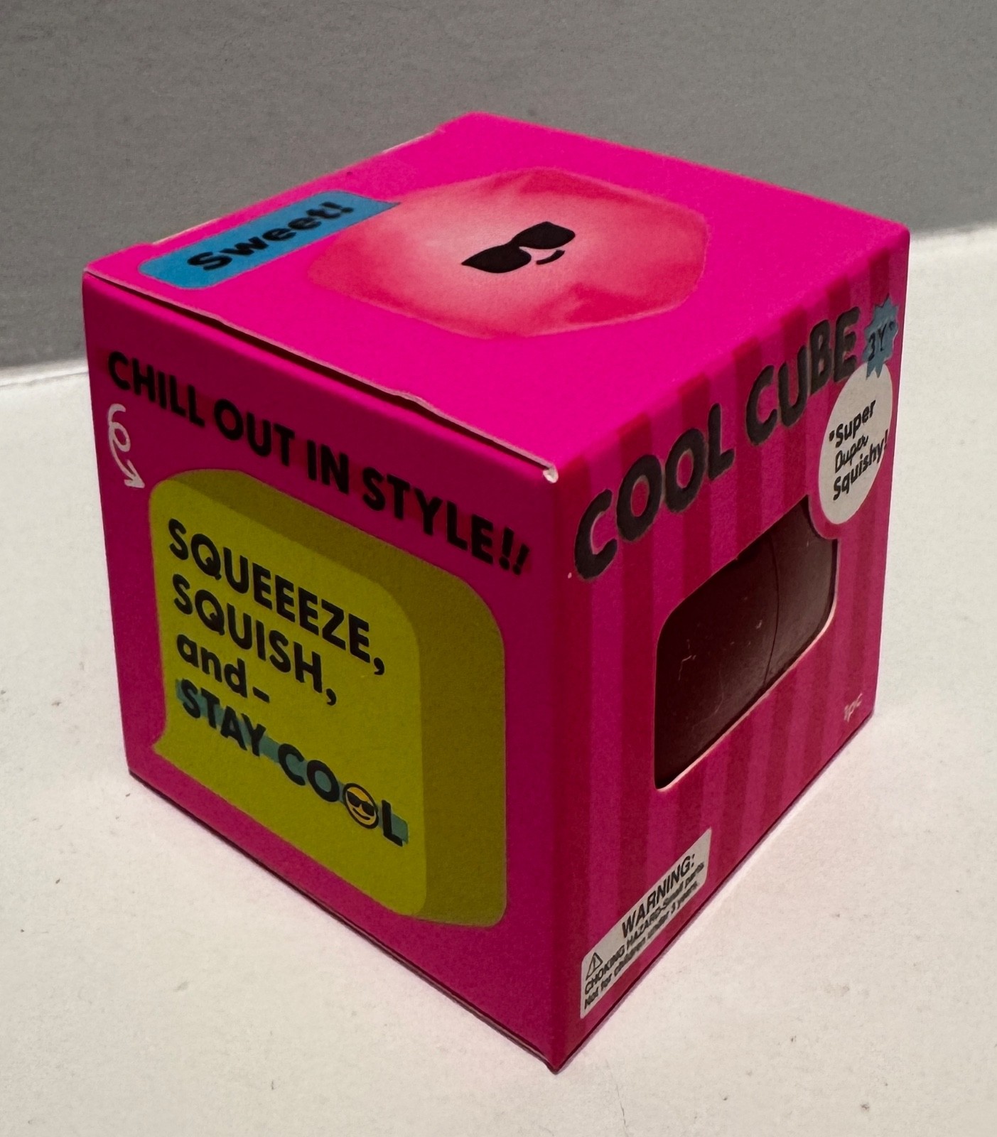J’Adore Cool Cube Squishy TikTok Viral Stress Toy Super Soft Fidget Target Pink