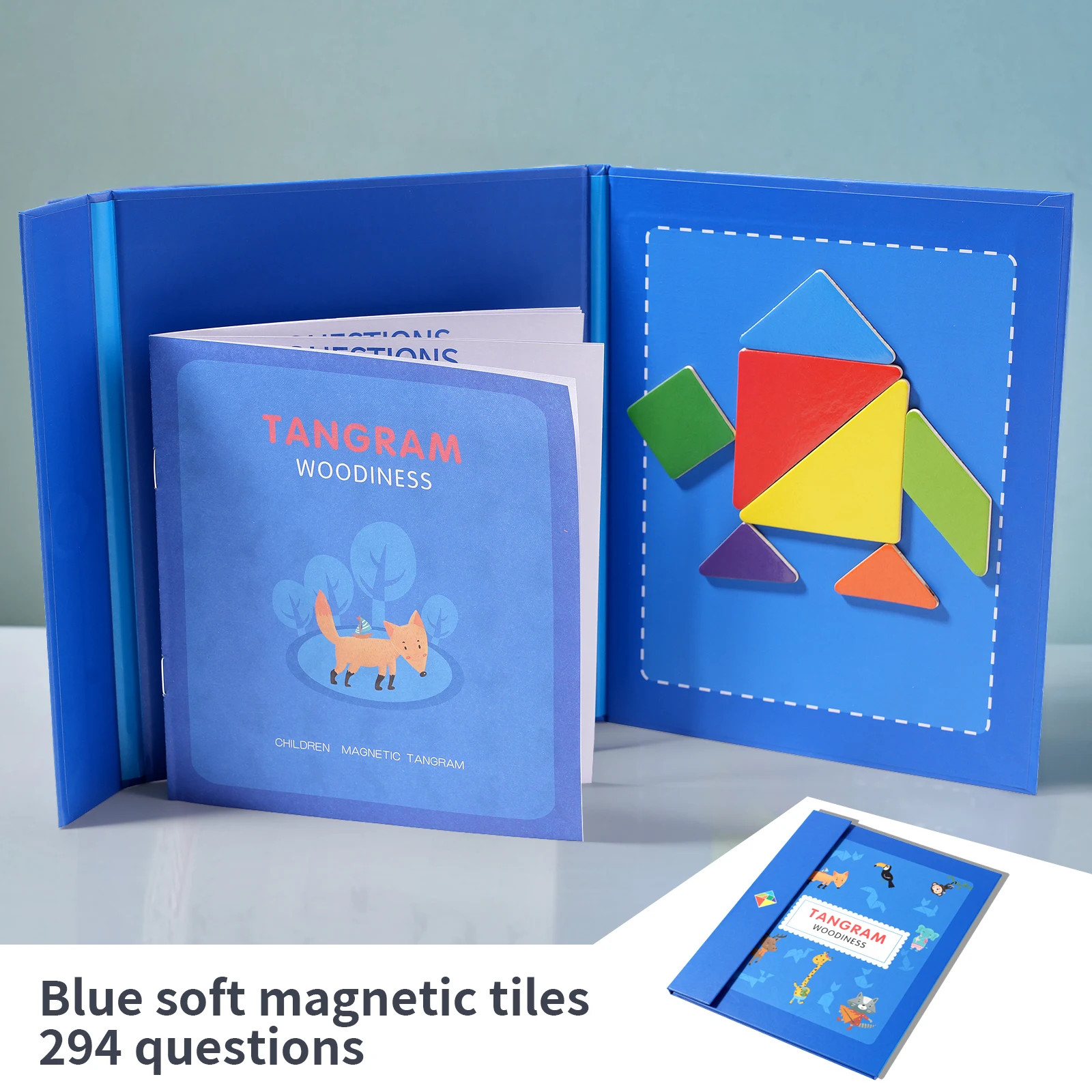 Montessori Magnetic Fraction Demonstration Book Educational Puzzle Math For Kids