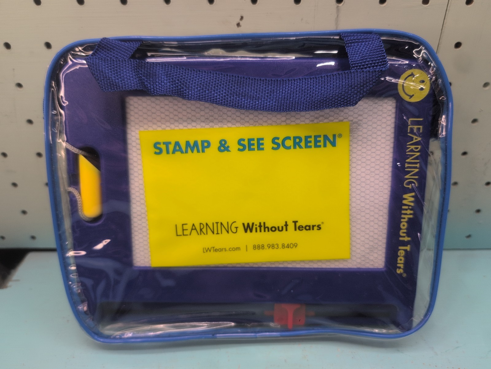 Learning Without Tears Stamp & See Screen Magnetic Writing Toy Blue Case NEW