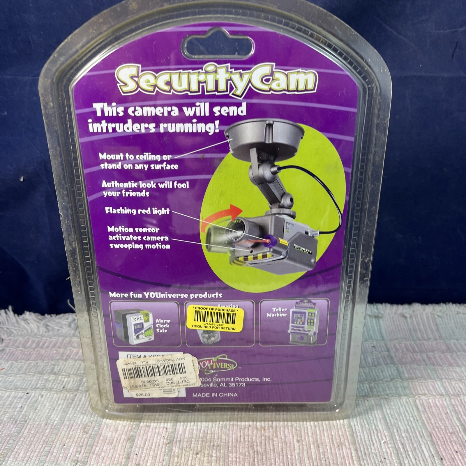 NIB Collector Toy 2004 YoUniverse Security Cam Summit Learning Machine