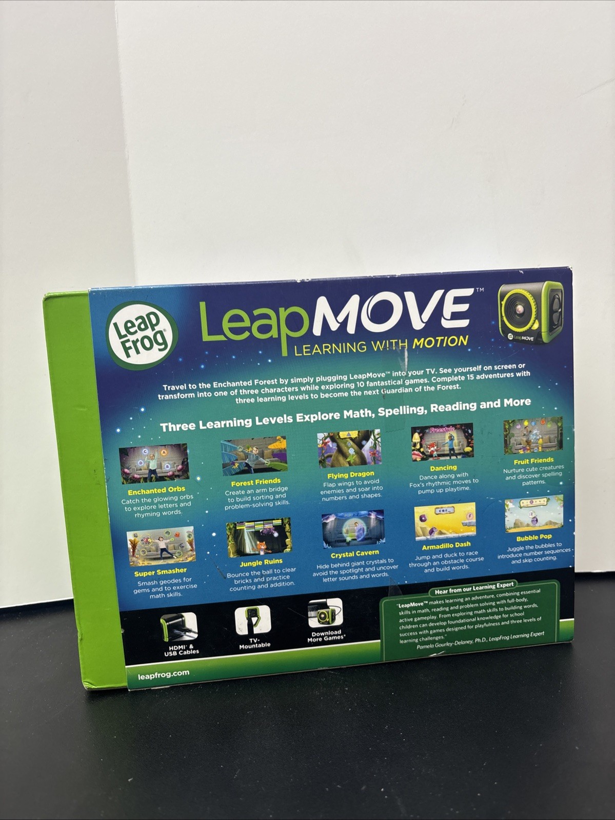 NEW LeapFrog LeapMove Gaming Console Motion-Based Learning 25 Preload Games