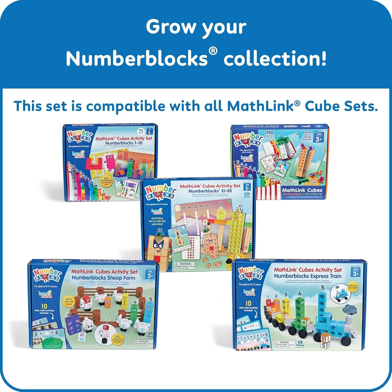 Numberblocks MathLink Cubes Set – 235 Pieces for Hands-On Math Discovery