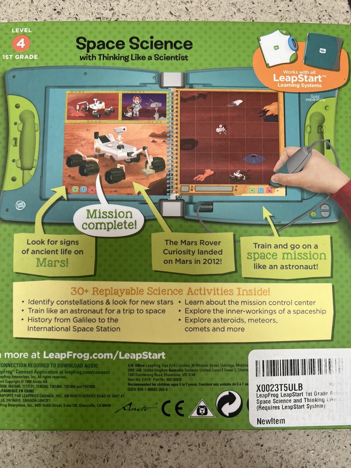 Leap Start 1ST Grade Level 4 — Space Science with Thinking like a Scientist
