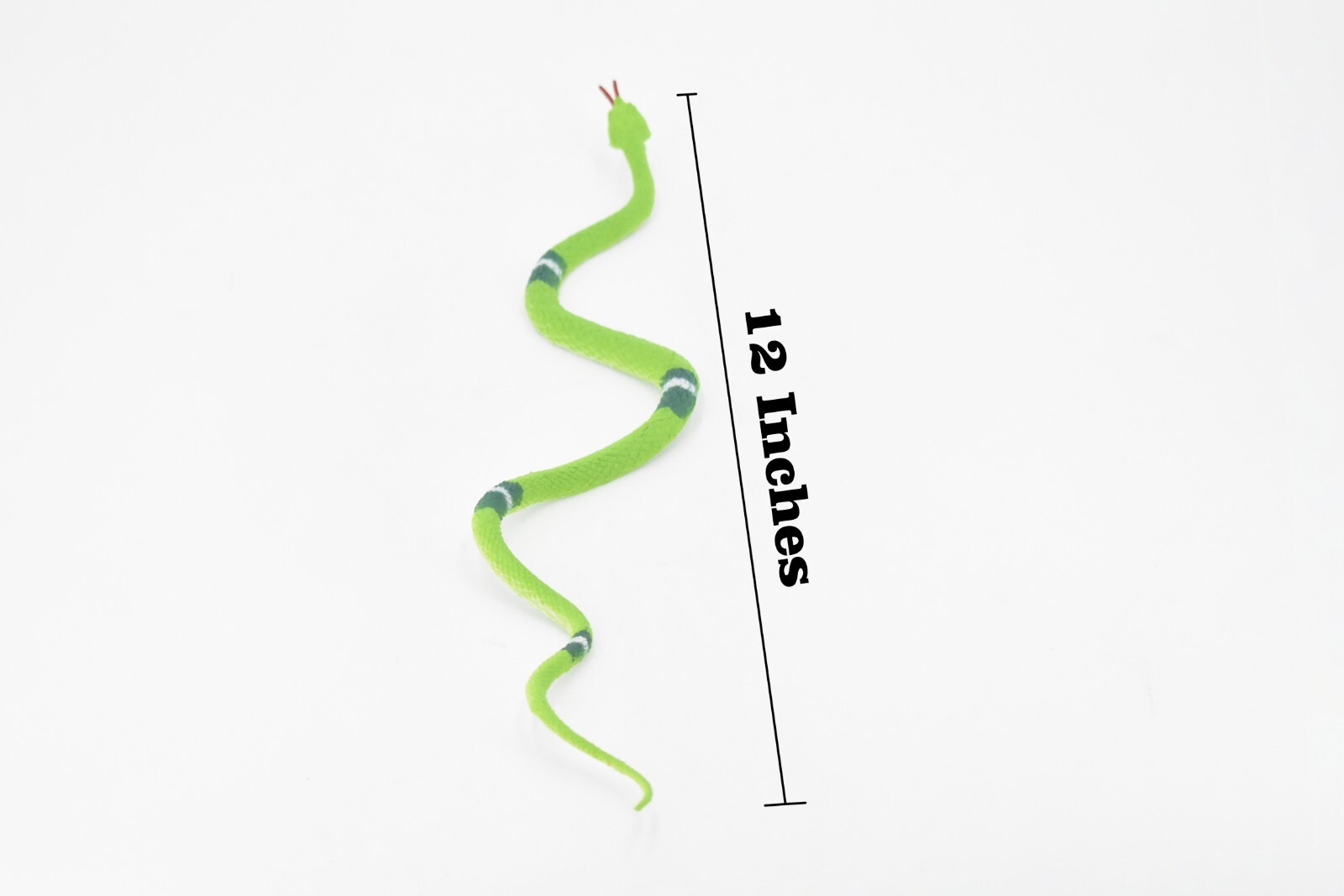 Snake, Green, Emerald Boa, Rubber Reptile, Educational Toy 12″ F1735-B222