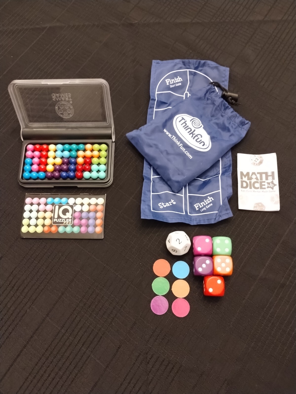 IQ Puzzler Pro AND Thinkfun Math Dice Jr Game Kid’s First Mental Math Game