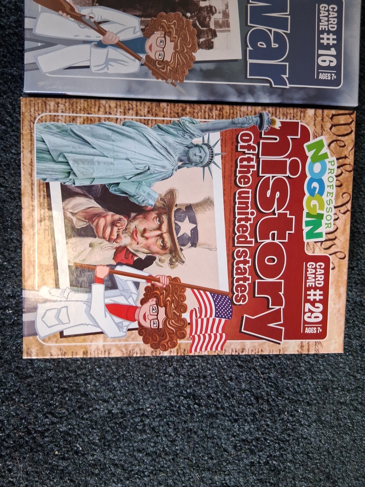 Professor Noggin: Civil War and History of the United States Card Game #16 & #29