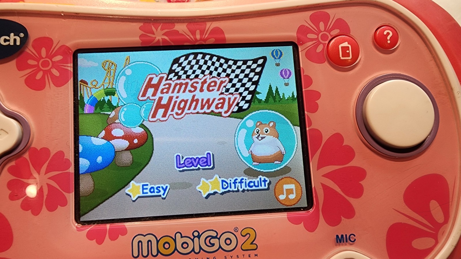 VTech MobiGo 2 Pink Touch Learning System w/ 3 Games Tested Works Case Handheld