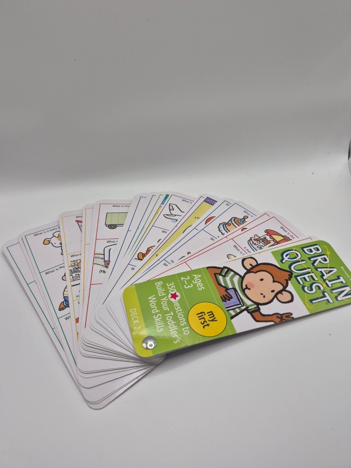 Brain Quest My First Ages 2-3 Flash Card Decks 1 & 2 Revised 4th Edition