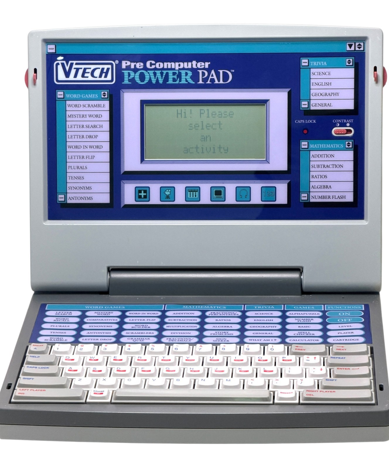 VTech Pre Computer Power Pad Vtg 1994 Tested Working w/ Manual & Power Cord