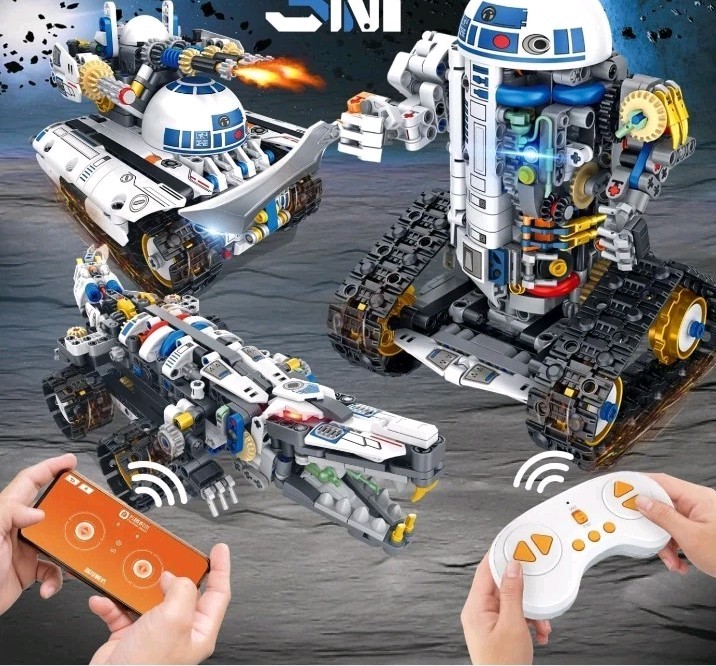 3-in-1 Educational STEM Robotics Kit with APP/Remote Control – 776 PCS